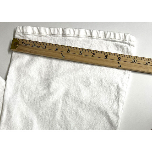 J Jill Mid Rise Boot Cut Jeans Size 12 White Stretch Pockets Western Boho - Picture 6 of 13